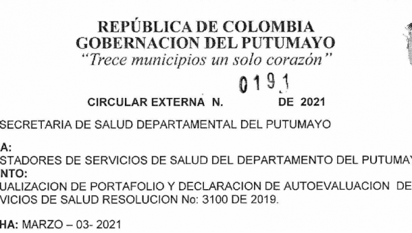 Circular actualización de portafolio y autoevaluación 3100